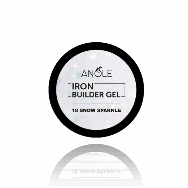 Iron Builder Gel 18 Snow Sparkle | ANOLE